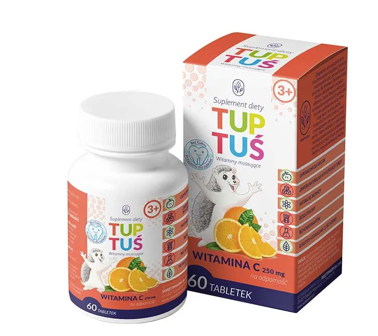 VITAMIN C TABLET - ORANGE - 60 PCS