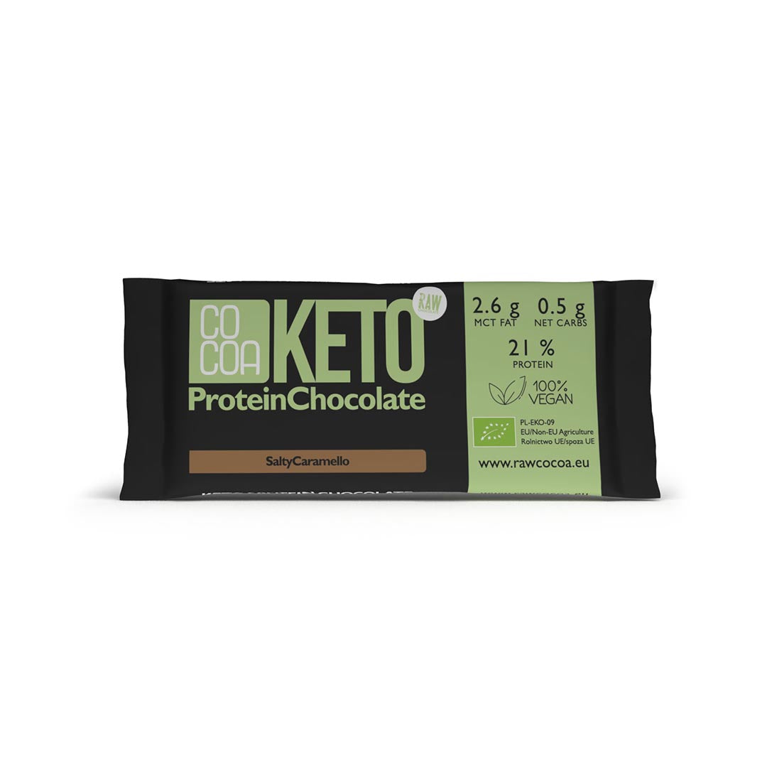 LUOMU KETO PROTEIINIPATUKKA - SUKLAA & SUOLAINEN KARAMELLI - 40 g