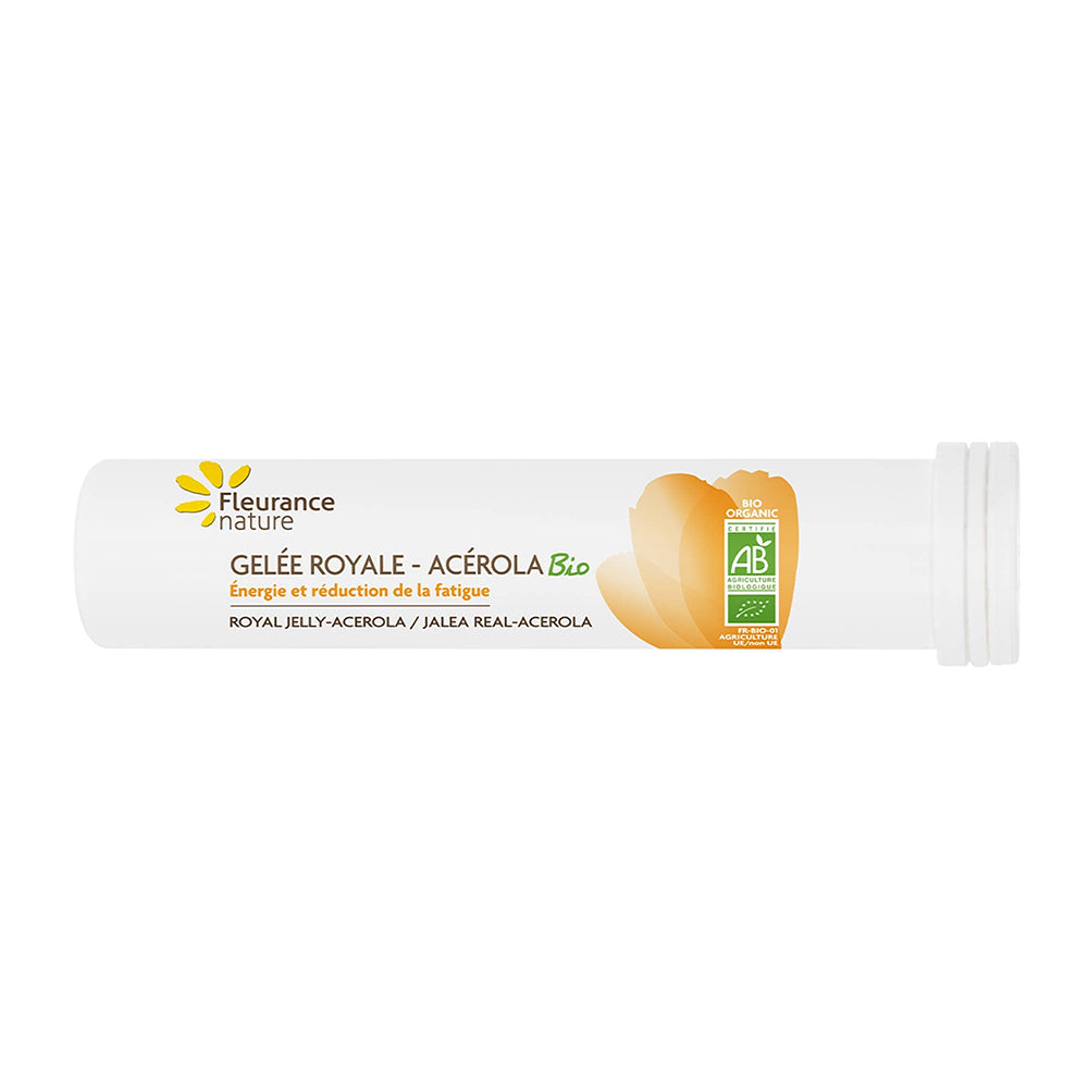 ORGANIC ACEROLA &amp; ROYAL JELLY 15 EFFLUENT TABLETS