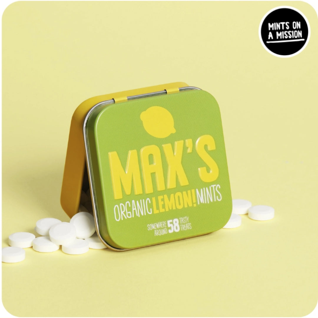 Organic lozenges - Lemon &amp; Mint 35g Vegan, Lactose-free, Gluten-free