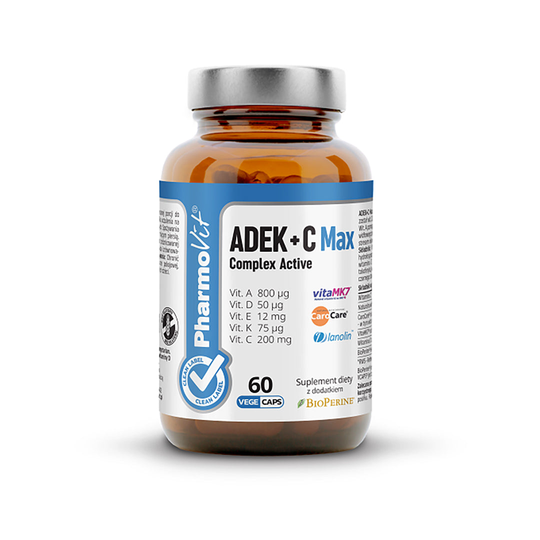 NATURAL MULTIVITAMIN ADEK + C COMPLEX 60 VEGETABLE CAPSULES