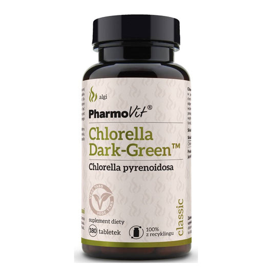 CHLORELLA DUNKELGRÜN / 180 PFLANZLICHE KAPSELN