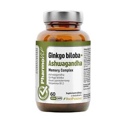 GINKGO BILOBA + ASHWAGANDHA- 60 KPL