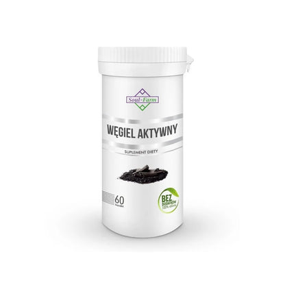 ACTIVATED CARBON 180 MG, 60 CAPSULES