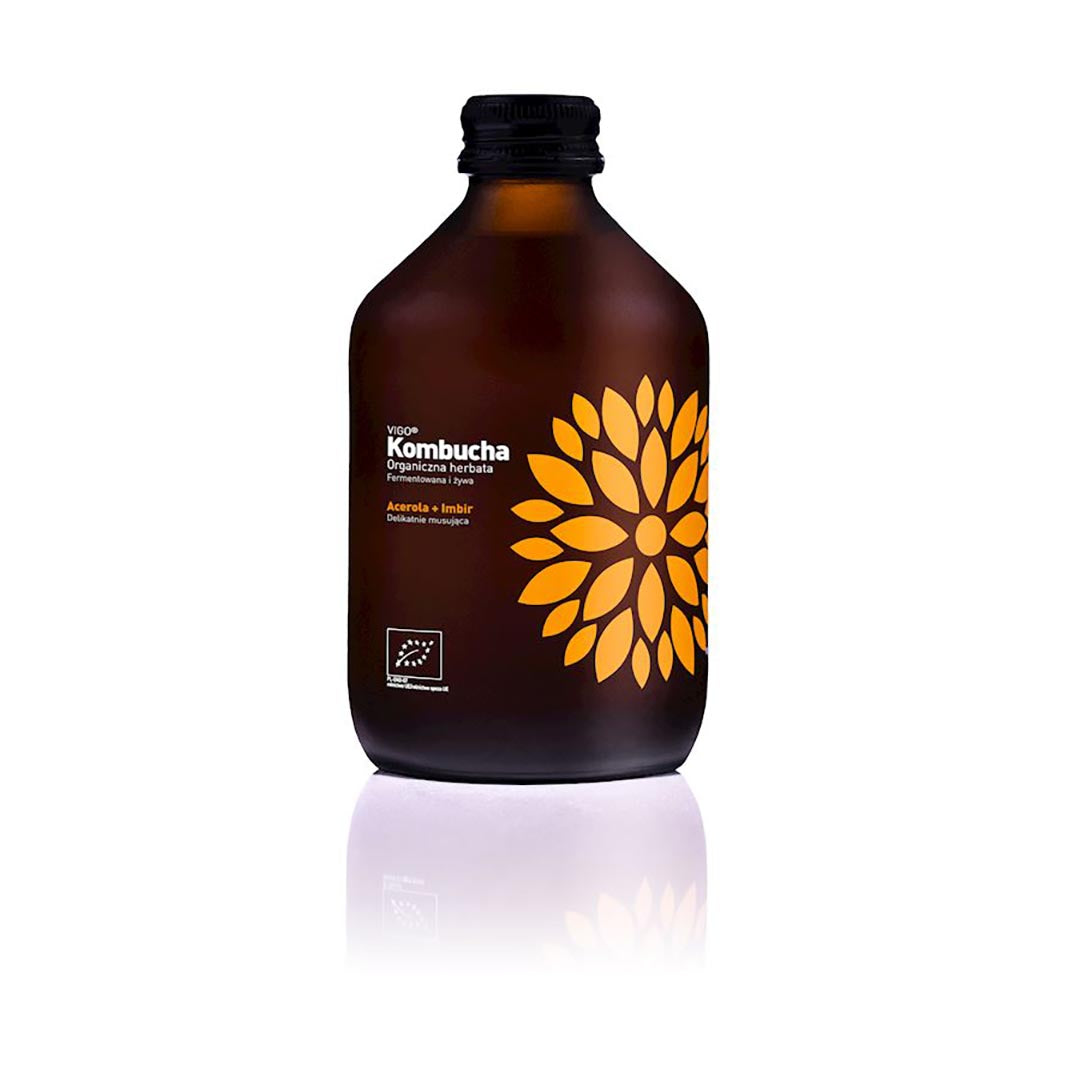 ORGANIC KOMBUCHA ACEROLA &amp; GINGER 330 ml