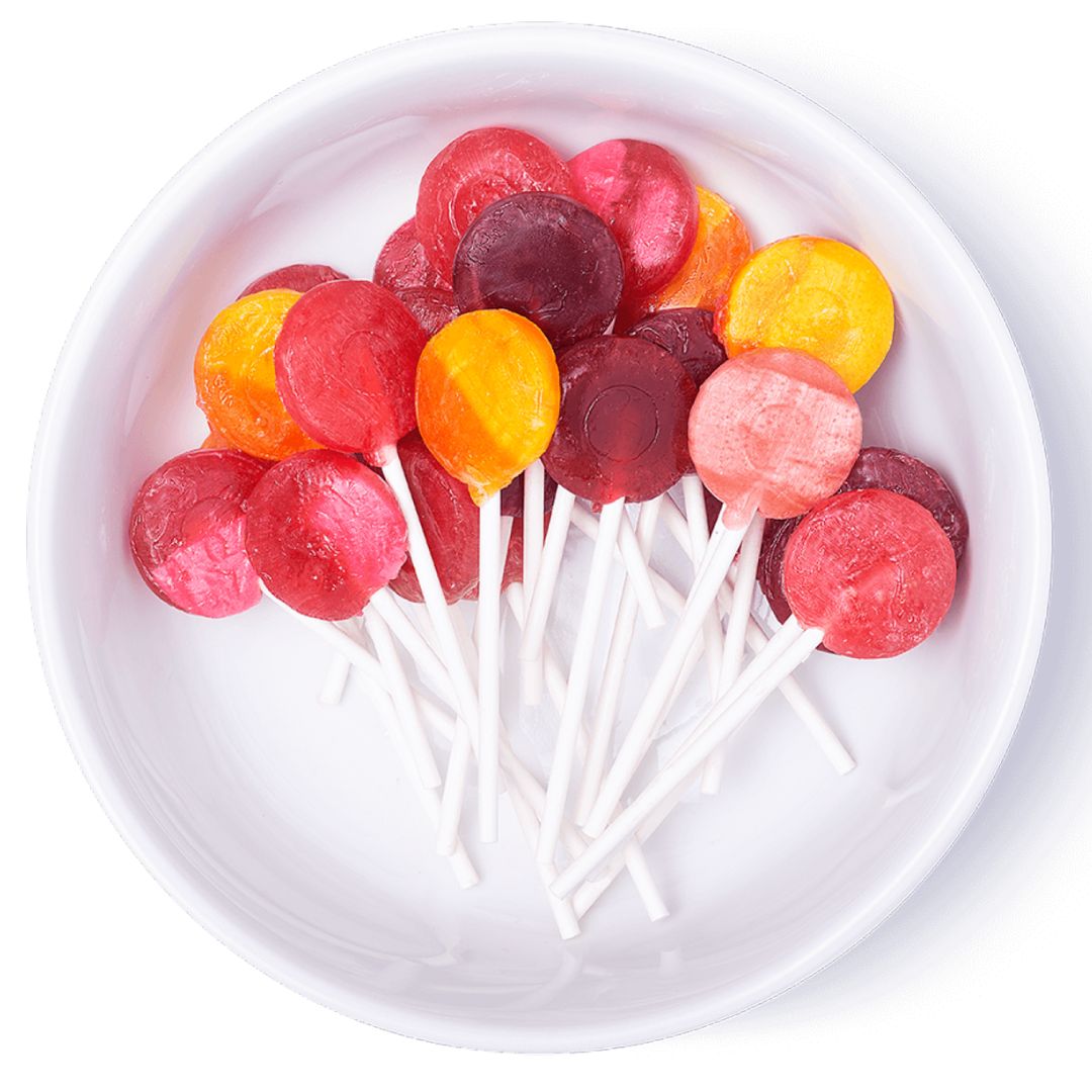 DOUBLE BAG! 2*100 pcs lollipop bag. 2*620 g, Additive-free, GMO-free, vegan, gluten-free